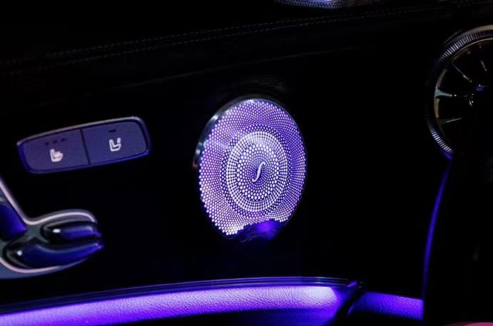 64 colors Speaker Cover Silver Frame Metal Mesh Grills For Mercedes Benz