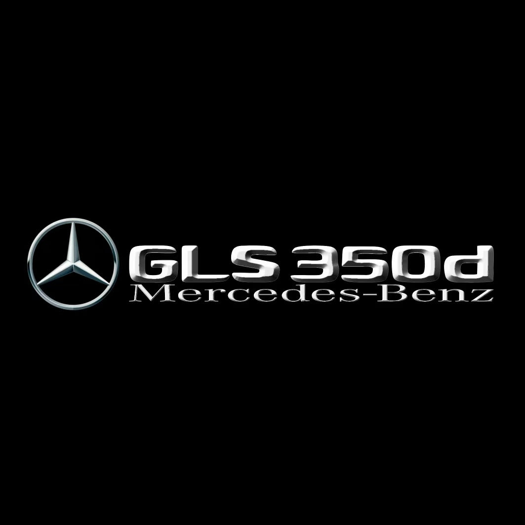 MERCEDES BENZ GLS 350d LOGO PROJECTOR LIGHTS  (quantity 1 = 1 sets/2 door lights)Nr.03f032