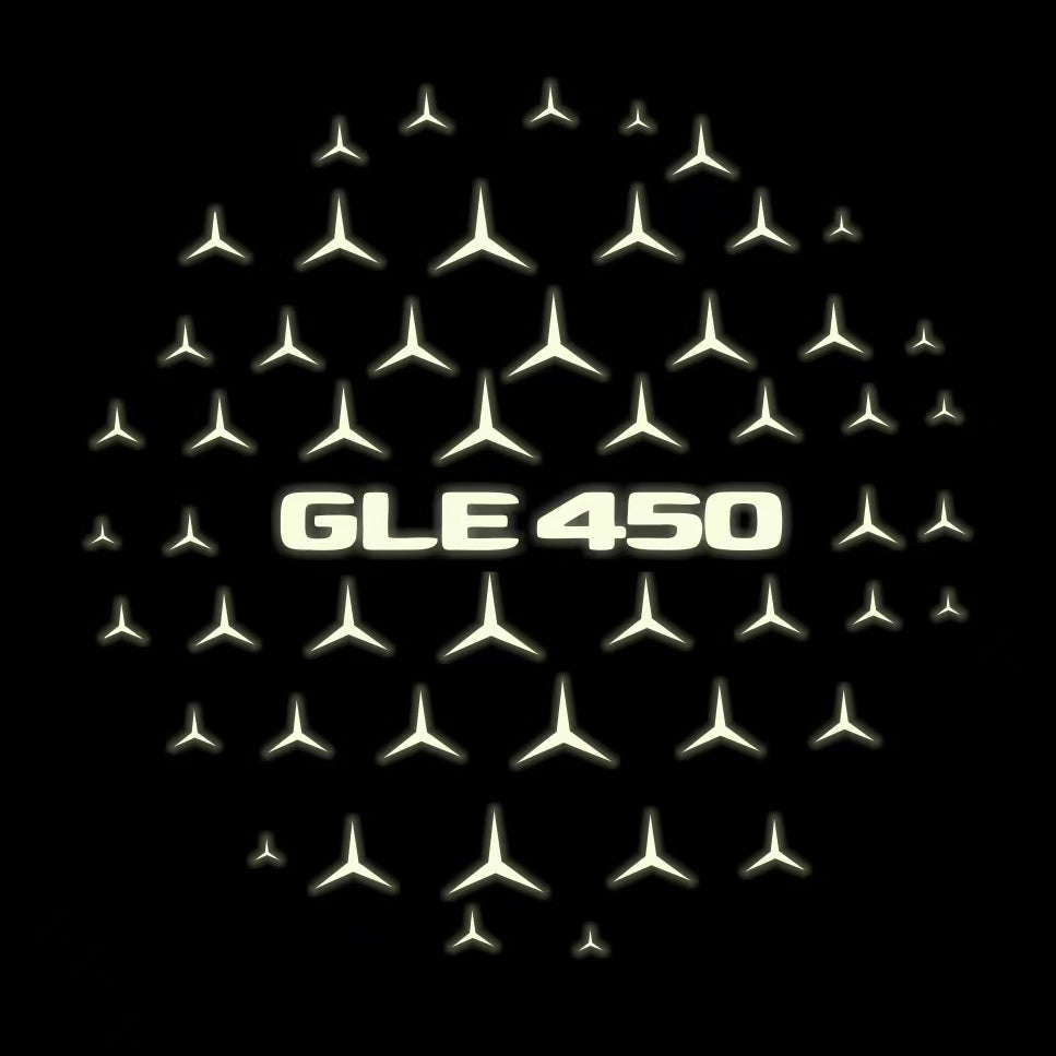 MERCEDES BENZ GLE 450 LOGO PROJECTOR LIGHTS  (quantity 1 = 1 sets/2 door lights)Nr.03f051