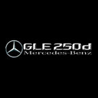 MERCEDES BENZ GLE 250d LOGO PROJECTOR LIGHTS  (quantity 1 = 1 sets/2 door lights)Nr.03f042