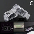 AUDI RS6+ LOGO PROJECTOT LIGHTS (quantity 1 = 2 Logo Films /2 door lights）Nr.137 Y3