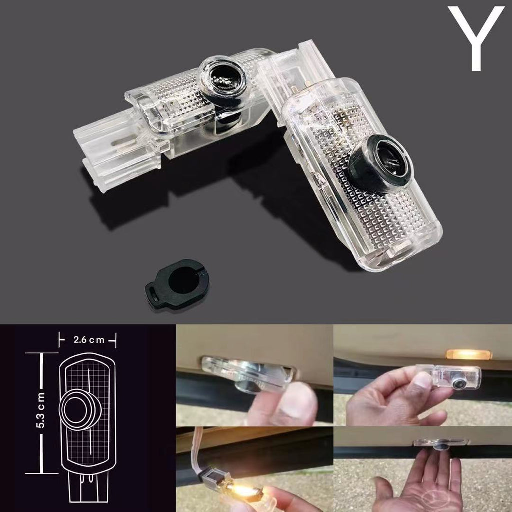 MERCEDES BENZ ML 55 AMG LOGO PROJECTOR LIGHTS  (quantity 1 = 1 sets/2 door lights)Nr.03f07
