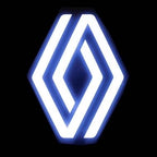 RENAULT ORIGINAL LOGO PROJECROTR LIGHTS Nr.123(quantity  1 =  2 Logo Film & 2 door lights)