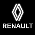 RENAULT ORIGINAL LOGO PROJECROTR LIGHTS Nr.0963 (quantity  1 =  2 Logo Film & 2 door lights)