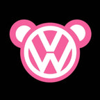Volkswagen Door lights Original Logo  Nr. 12 (quantity 1 = 2 Logo Films /2 door lights）