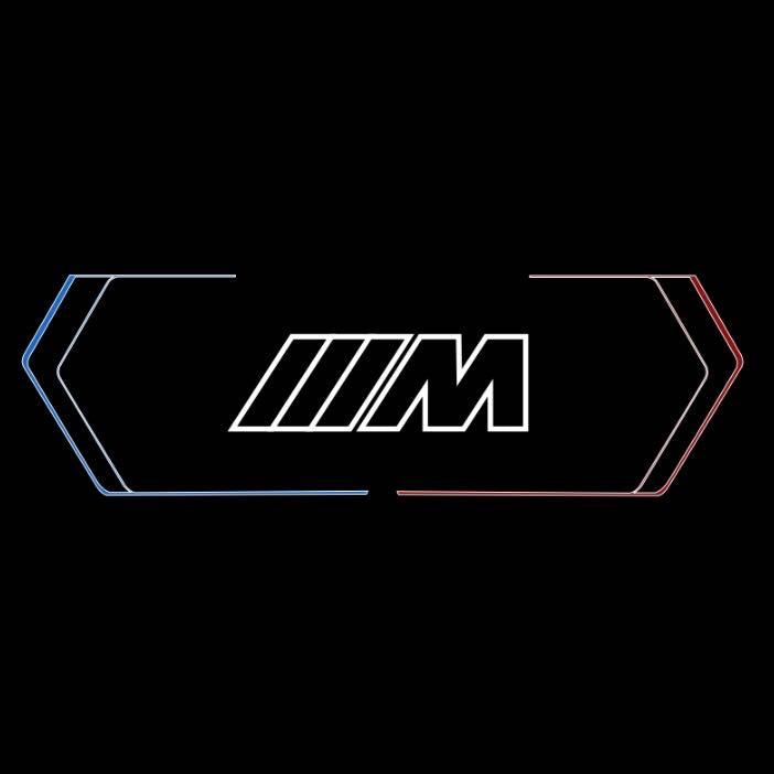 BMW M LOGO PROJECTOT LIGHTS  (quantity 1 = 1 sets/2 door lights)Nr.11m