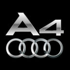 AUDI LOGO PROJECTOT LIGHTS Nr.120 (الكمية 1 = 2 Logo Films /2 أضواء الباب)