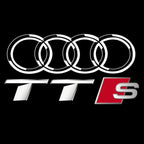 AUDI LOGO PROJECTOT LIGHTS Nr.120 (الكمية 1 = 2 Logo Films /2 أضواء الباب)