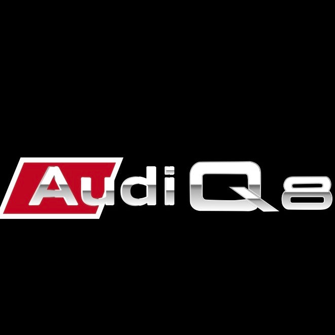 AUDI LOGO PROJECTOT LIGHTS Nr.120 (الكمية 1 = 2 Logo Films /2 أضواء الباب)