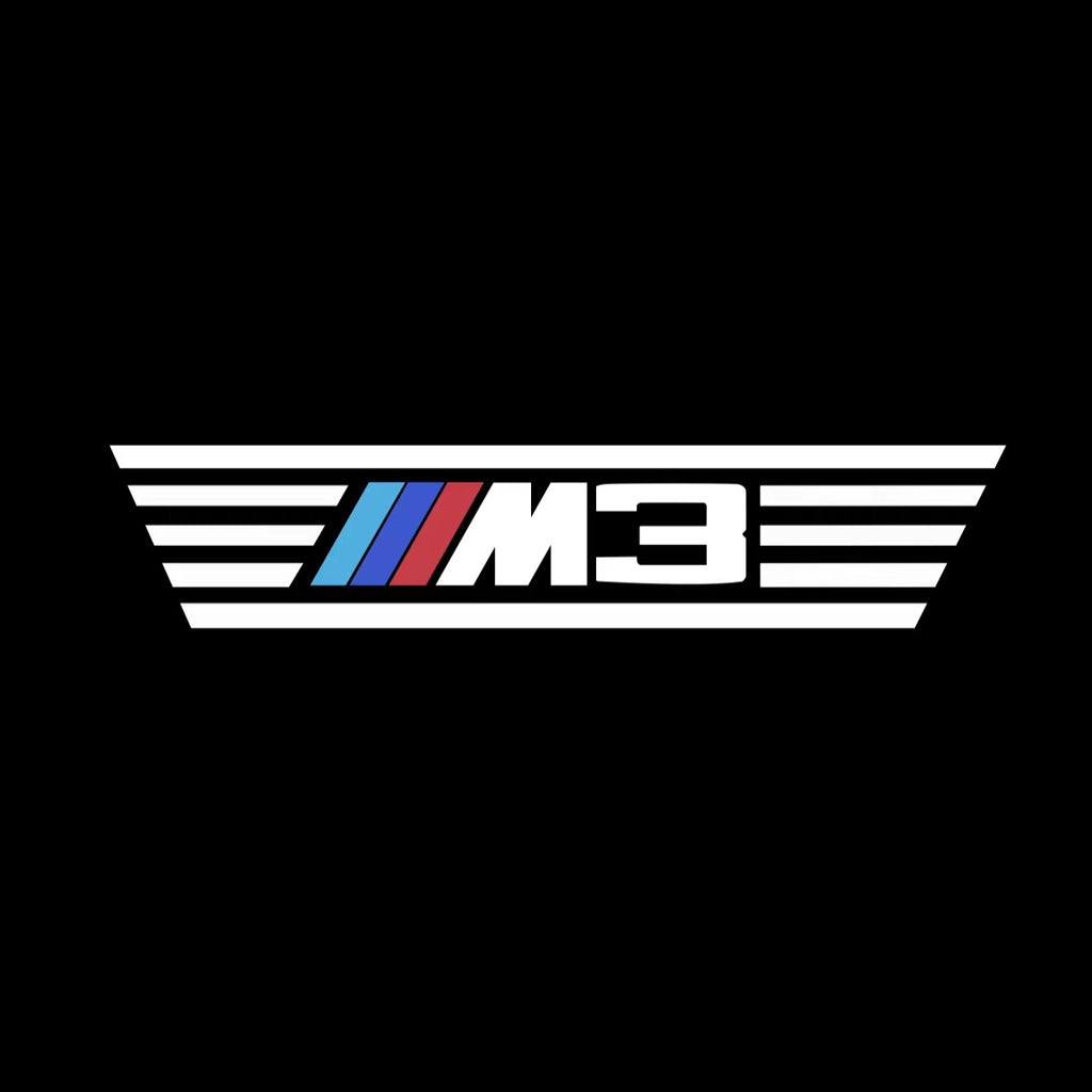 BMW M3 LOGO PROJECTOR LIGHTS Nr.24 (الكمية 1 = 1 مجموعة / 2 أضواء باب)