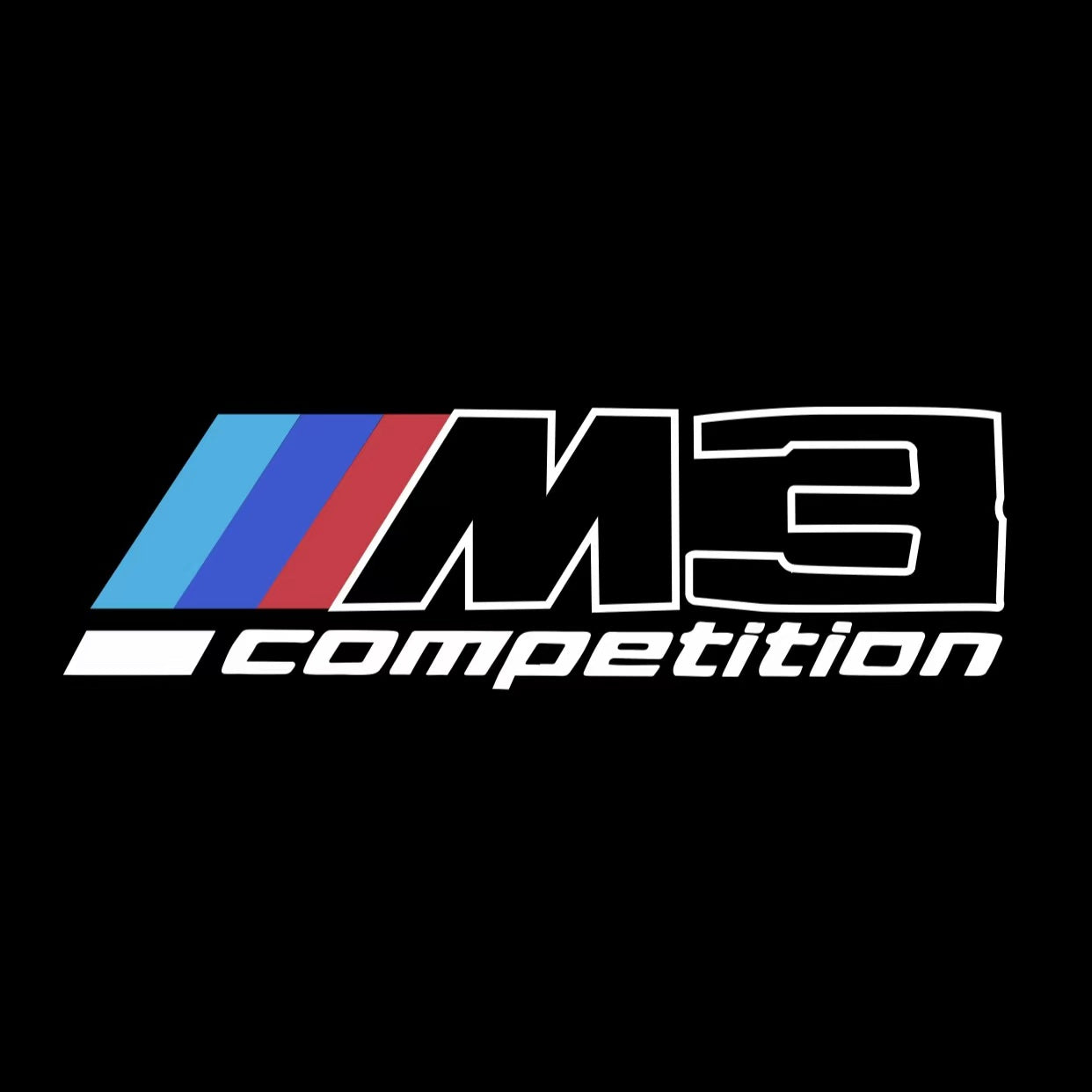 BMW M3 LOGO PROJECTOR LIGHTS Nr.24 (الكمية 1 = 1 مجموعة / 2 أضواء باب)
