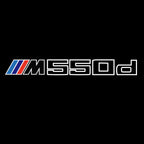 BMW M3 LOGO PROJECTOR LIGHTS Nr.24 (الكمية 1 = 1 مجموعة / 2 أضواء باب)