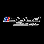 BMW M3 LOGO PROJECTOR LIGHTS Nr.24 (الكمية 1 = 1 مجموعة / 2 أضواء باب)