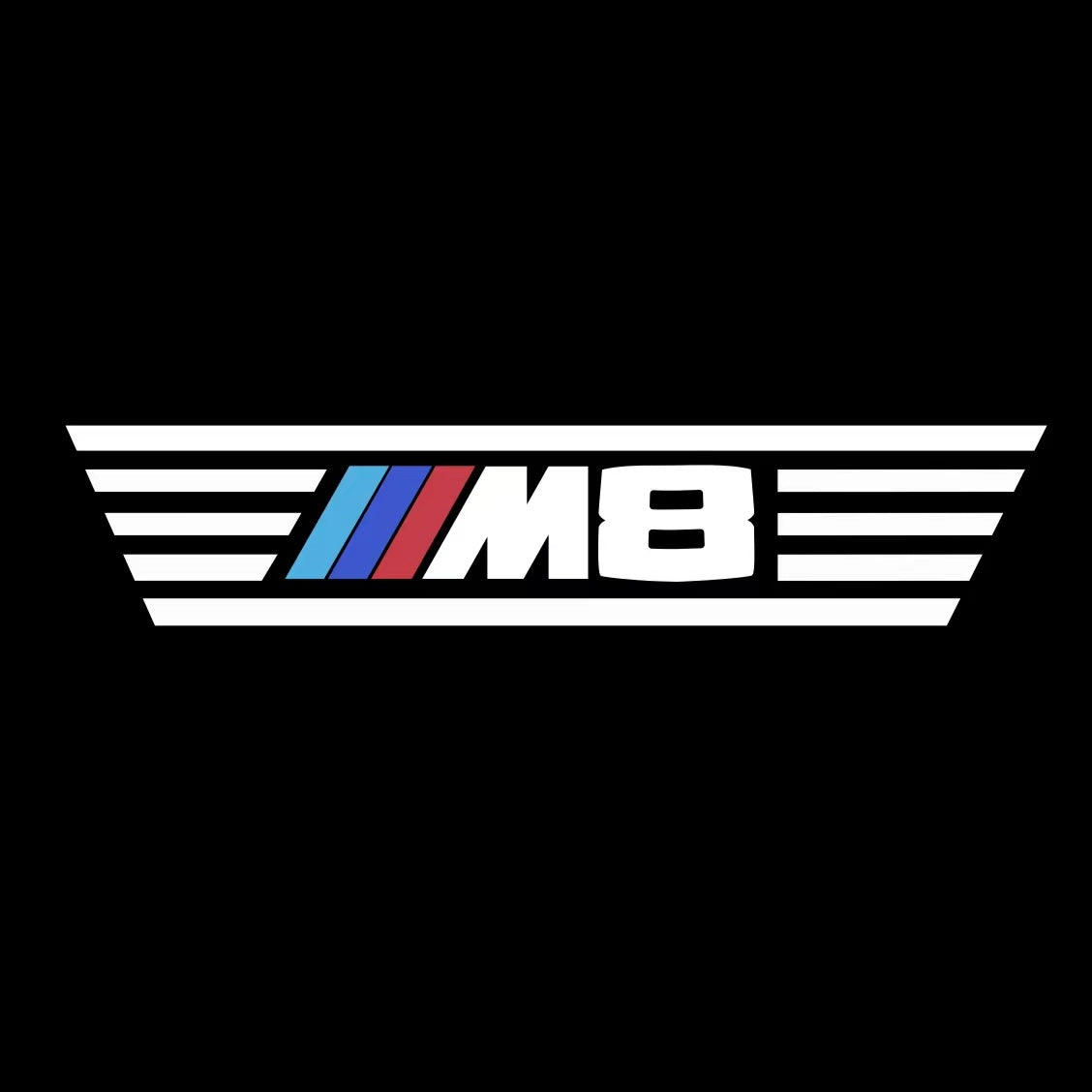 BMW M3 LOGO PROJECTOR LIGHTS Nr.24 (الكمية 1 = 1 مجموعة / 2 أضواء باب)