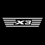 BMW M3 LOGO PROJECTOR LIGHTS Nr.24 (الكمية 1 = 1 مجموعة / 2 أضواء باب)