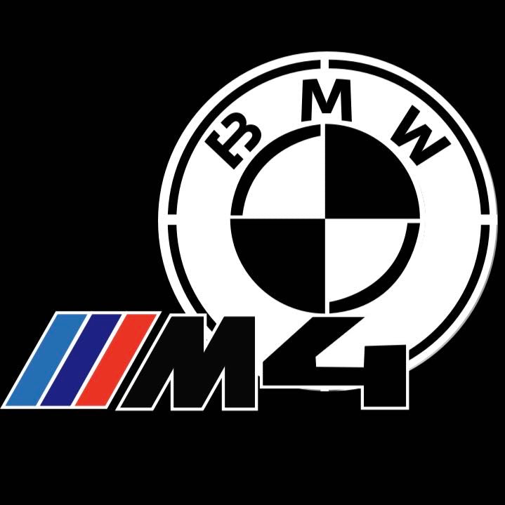 BMW M3 LOGO PROJECTOR LIGHTS Nr.24 (الكمية 1 = 1 مجموعة / 2 أضواء باب)