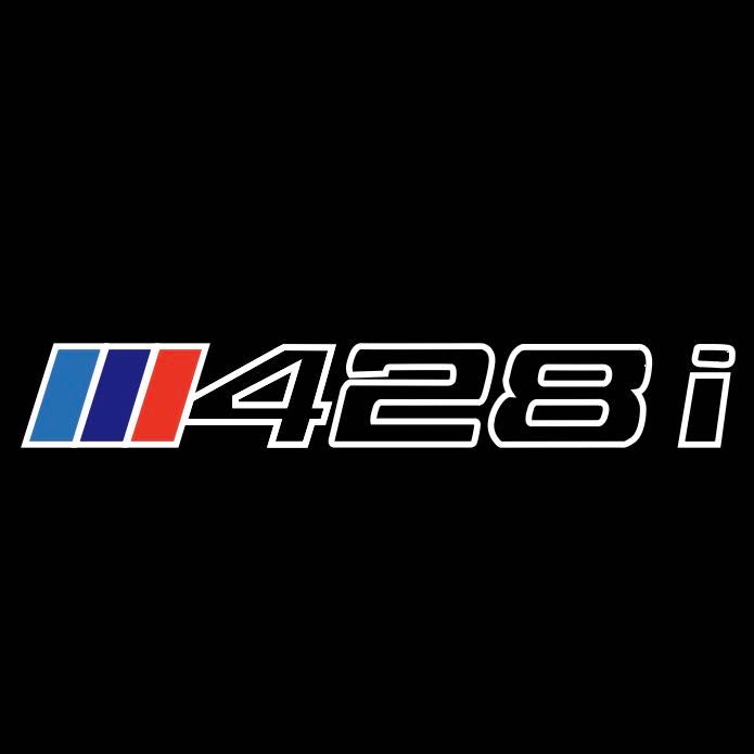 BMW M3 LOGO PROJECTOR LIGHTS Nr.24 (الكمية 1 = 1 مجموعة / 2 أضواء باب)
