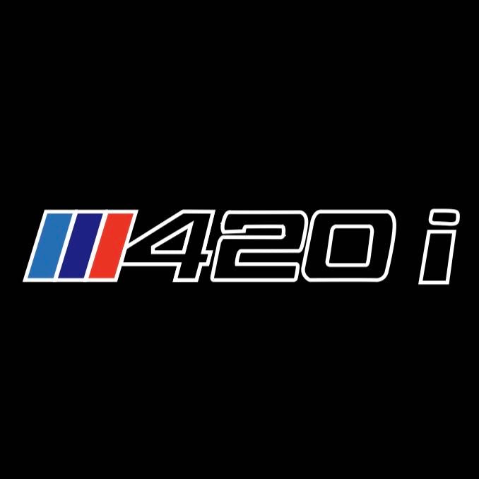 BMW M3 LOGO PROJECTOR LIGHTS Nr.24 (الكمية 1 = 1 مجموعة / 2 أضواء باب)