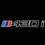 BMW M3 LOGO PROJECTOR LIGHTS Nr.24 (الكمية 1 = 1 مجموعة / 2 أضواء باب)