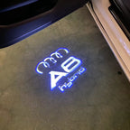 AUDI LOGO PROJECTOT LIGHTS Nr.46 (الكمية 1 = 2 Logo Films /2 أضواء الباب)