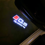 AUDI LOGO PROJECTOT LIGHTS Nr.120 (الكمية 1 = 2 Logo Films /2 أضواء الباب)