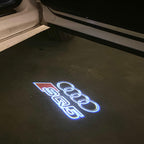 AUDI LOGO PROJECTOT LIGHTS Nr.120 (الكمية 1 = 2 Logo Films /2 أضواء الباب)