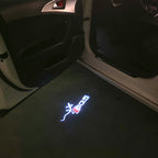 AUDI LOGO PROJECTOT LIGHTS Nr.120 (الكمية 1 = 2 Logo Films /2 أضواء الباب)