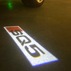 AUDI LOGO PROJECTOT LIGHTS Nr.120 (الكمية 1 = 2 Logo Films /2 أضواء الباب)