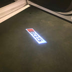 AUDI LOGO PROJECTOT LIGHTS Nr.120 (الكمية 1 = 2 Logo Films /2 أضواء الباب)