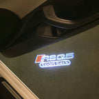 AUDI LOGO PROJECTOT LIGHTS Nr.120 (الكمية 1 = 2 Logo Films /2 أضواء الباب)