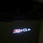 AUDI LOGO PROJECTOT LIGHTS Nr.120 (الكمية 1 = 2 Logo Films /2 أضواء الباب)