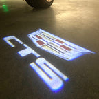 AUDI LOGO PROJECTOT LIGHTS Nr.19 (الكمية 1 = 2 Logo Films /2 أضواء الباب)