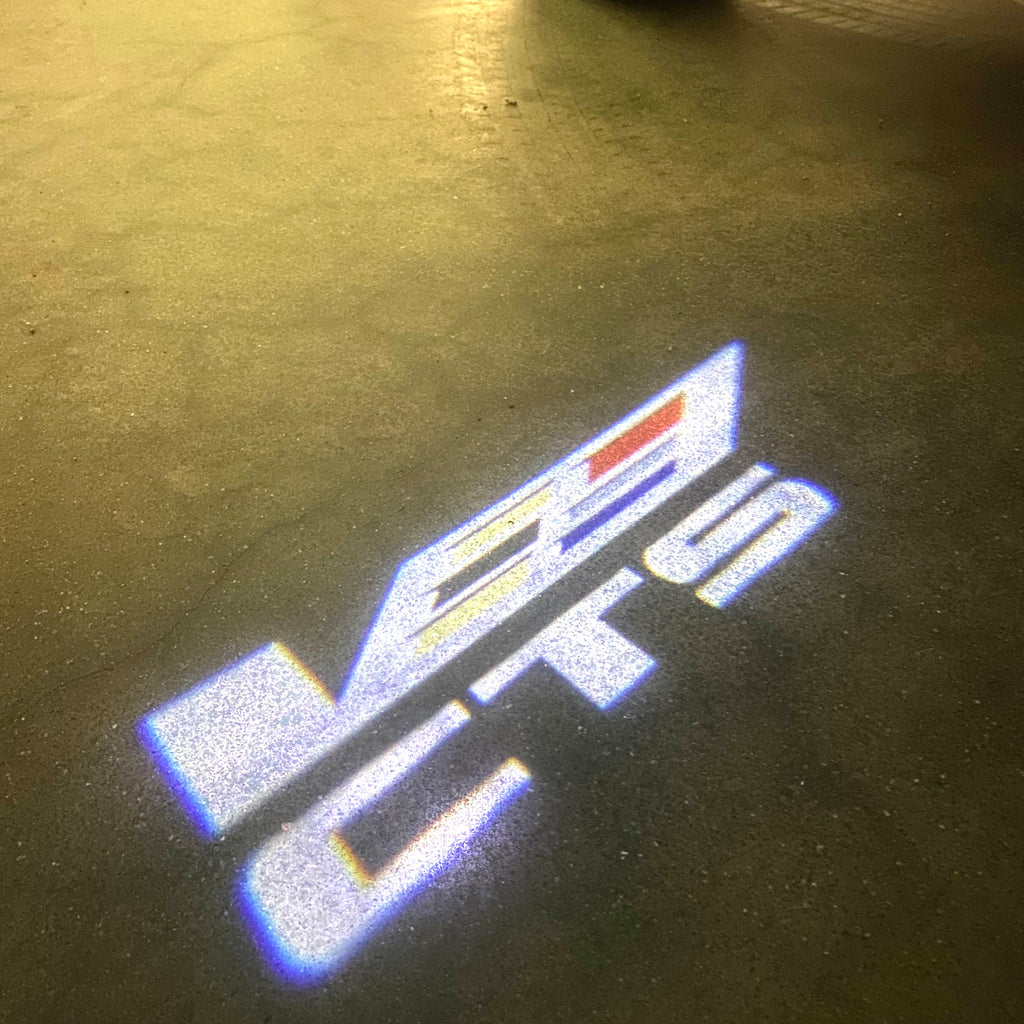 AUDI LOGO PROJECTOT LIGHTS Nr.19 (الكمية 1 = 2 Logo Films /2 أضواء الباب)