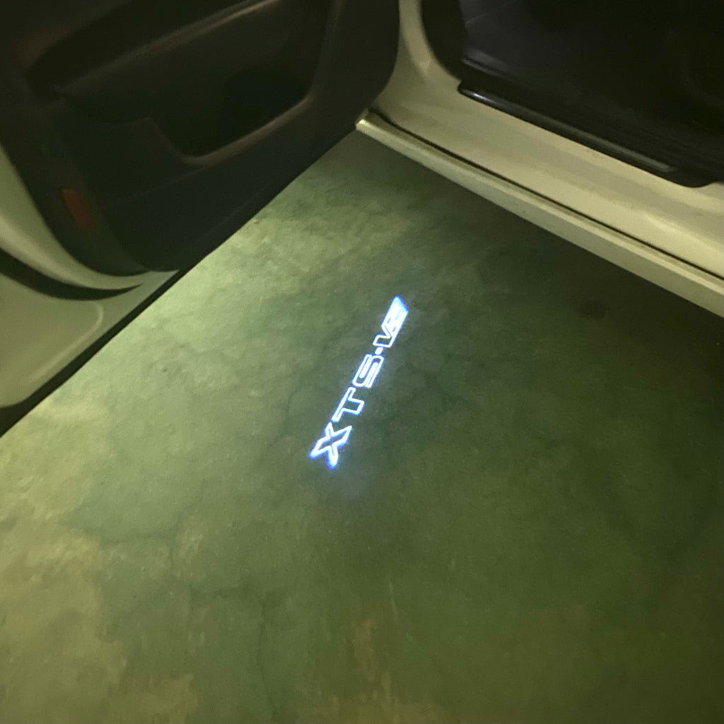 AUDI LOGO PROJECTOT LIGHTS Nr.19 (الكمية 1 = 2 Logo Films /2 أضواء الباب)