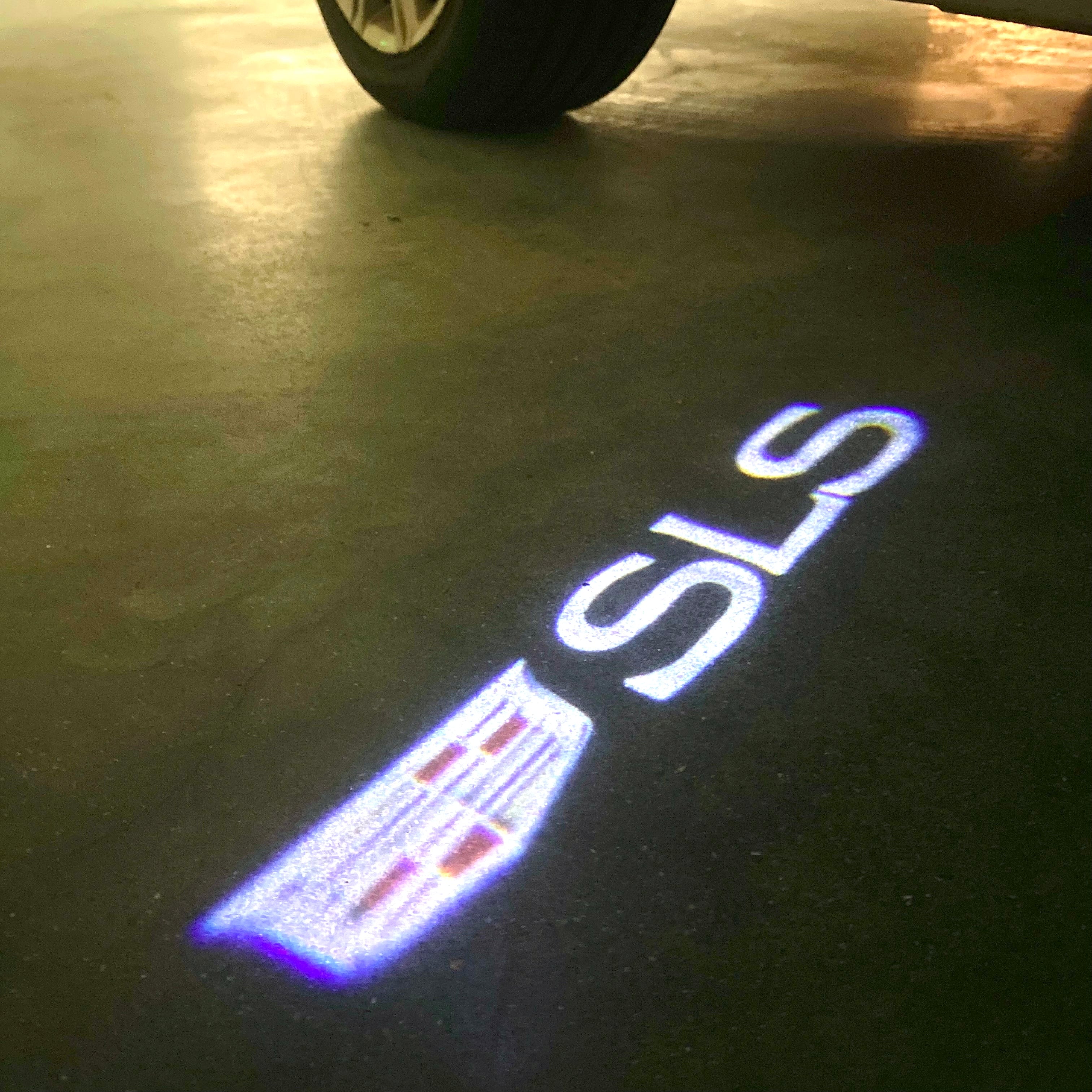 AUDI LOGO PROJECTOT LIGHTS Nr.19 (الكمية 1 = 2 Logo Films /2 أضواء الباب)