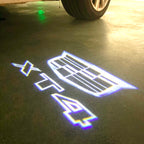 AUDI LOGO PROJECTOT LIGHTS Nr.19 (الكمية 1 = 2 Logo Films /2 أضواء الباب)