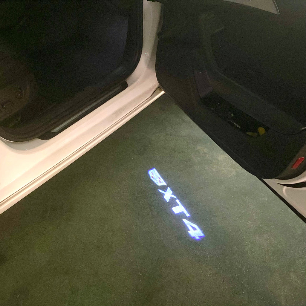 AUDI LOGO PROJECTOT LIGHTS Nr.19 (الكمية 1 = 2 Logo Films /2 أضواء الباب)