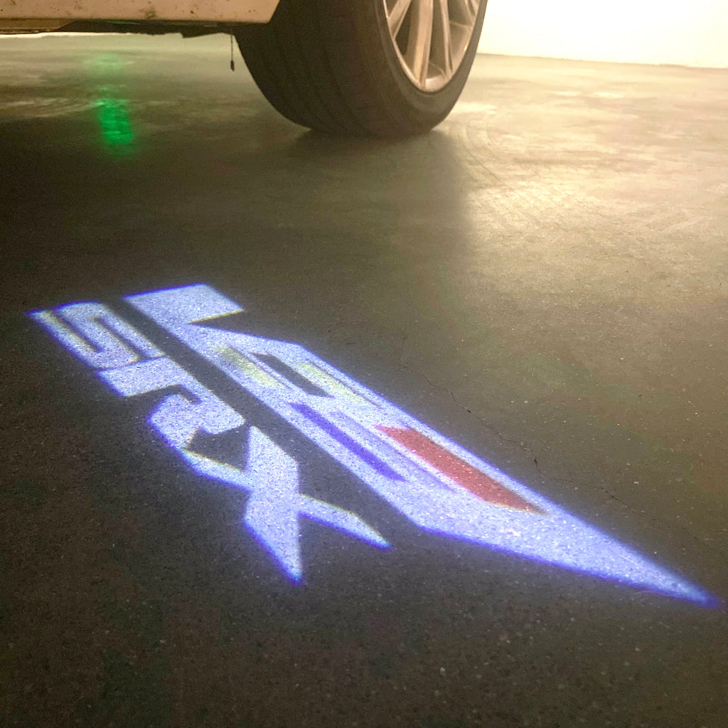 AUDI LOGO PROJECTOT LIGHTS Nr.19 (الكمية 1 = 2 Logo Films /2 أضواء الباب)