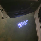 AUDI LOGO PROJECTOT LIGHTS Nr.19 (الكمية 1 = 2 Logo Films /2 أضواء الباب)