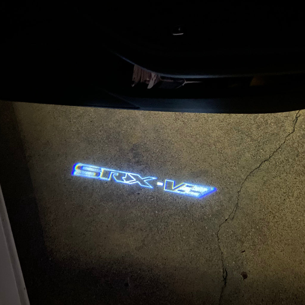 AUDI LOGO PROJECTOT LIGHTS Nr.19 (الكمية 1 = 2 Logo Films /2 أضواء الباب)