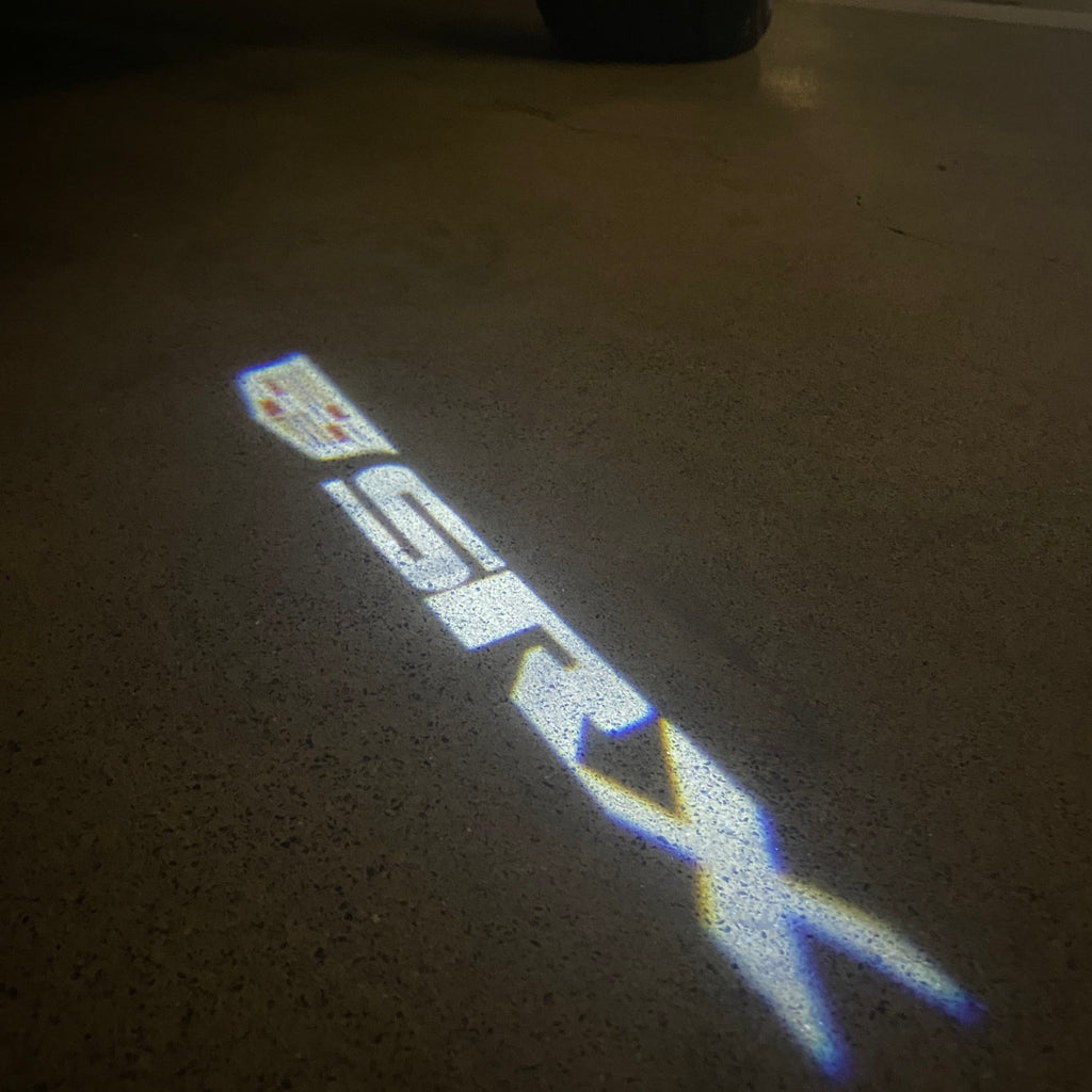 AUDI LOGO PROJECTOT LIGHTS Nr.19 (الكمية 1 = 2 Logo Films /2 أضواء الباب)