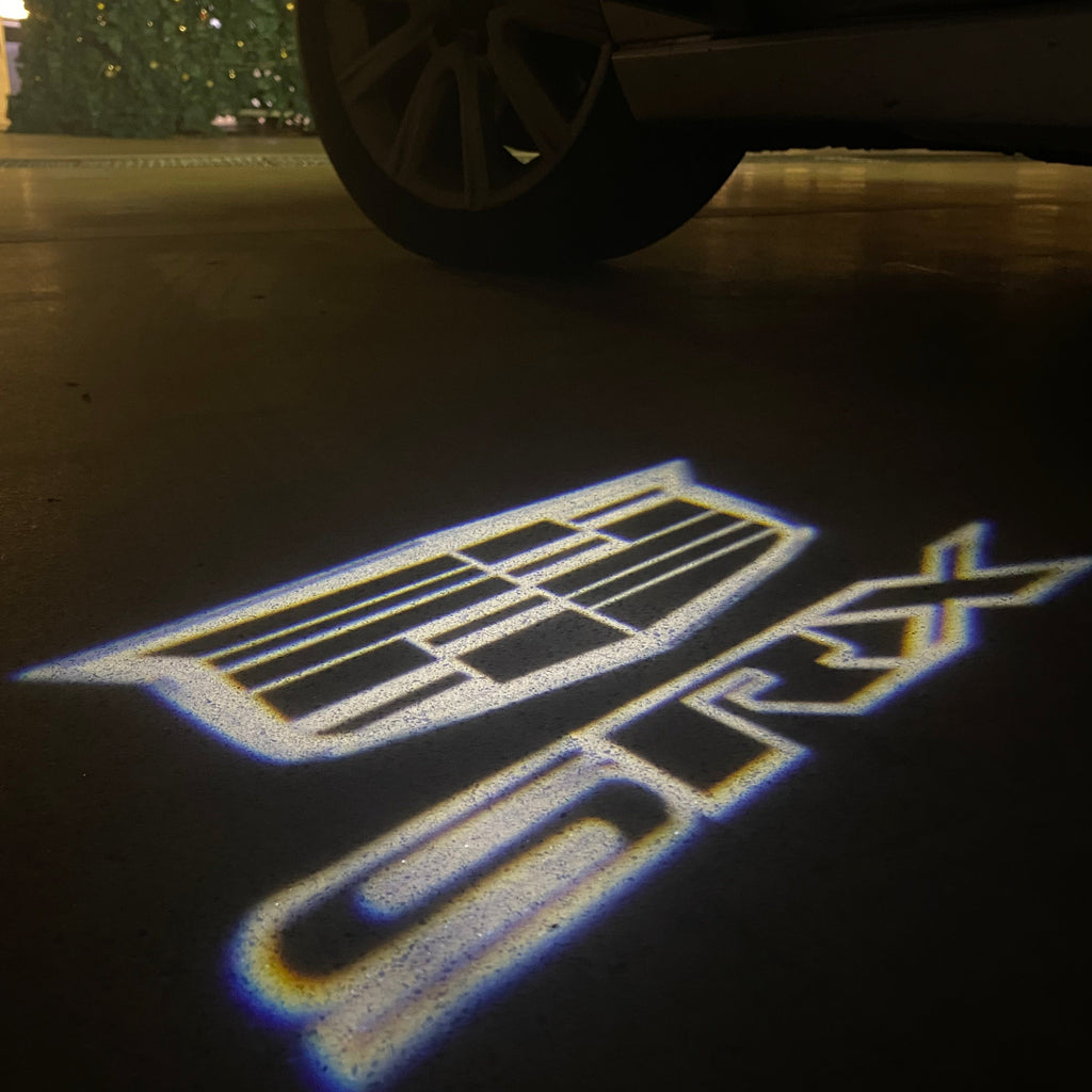 AUDI LOGO PROJECTOT LIGHTS Nr.19 (الكمية 1 = 2 Logo Films /2 أضواء الباب)