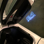 AUDI LOGO PROJECTOT LIGHTS Nr.120 (الكمية 1 = 2 Logo Films /2 أضواء الباب)