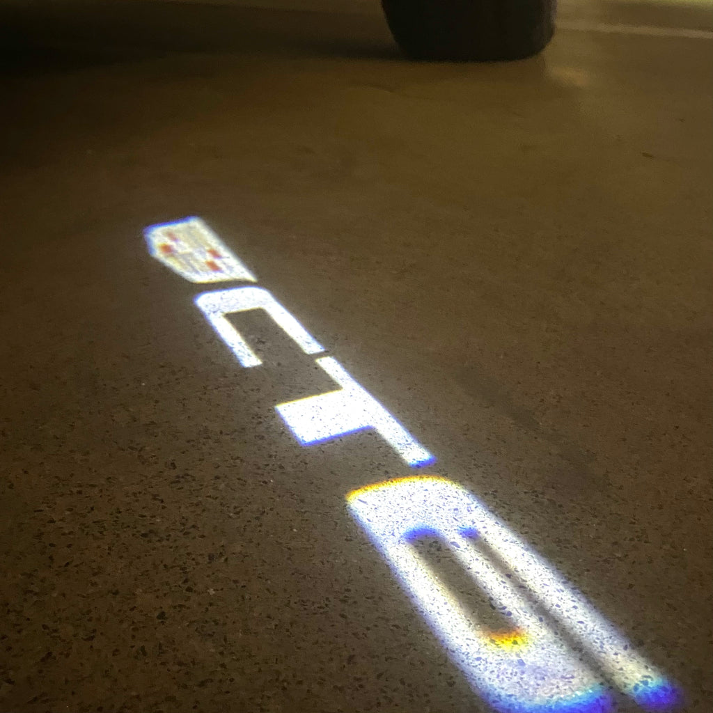 AUDI LOGO PROJECTOT LIGHTS Nr.19 (الكمية 1 = 2 Logo Films /2 أضواء الباب)