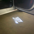 AUDI LOGO PROJECTOT LIGHTS Nr.19 (الكمية 1 = 2 Logo Films /2 أضواء الباب)