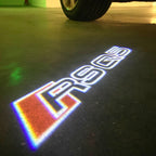 AUDI LOGO PROJECTOT LIGHTS Nr.120 (الكمية 1 = 2 Logo Films /2 أضواء الباب)