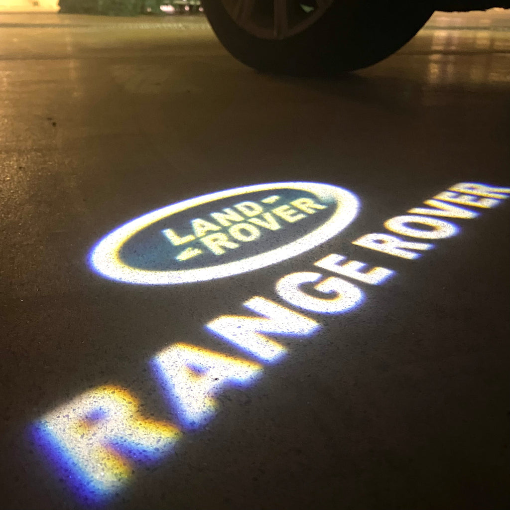 Land Rover LOGO PROJECROTR LIGHTS Nr.04 (الكمية 1 = 1 مجموعة / 2 أضواء باب)