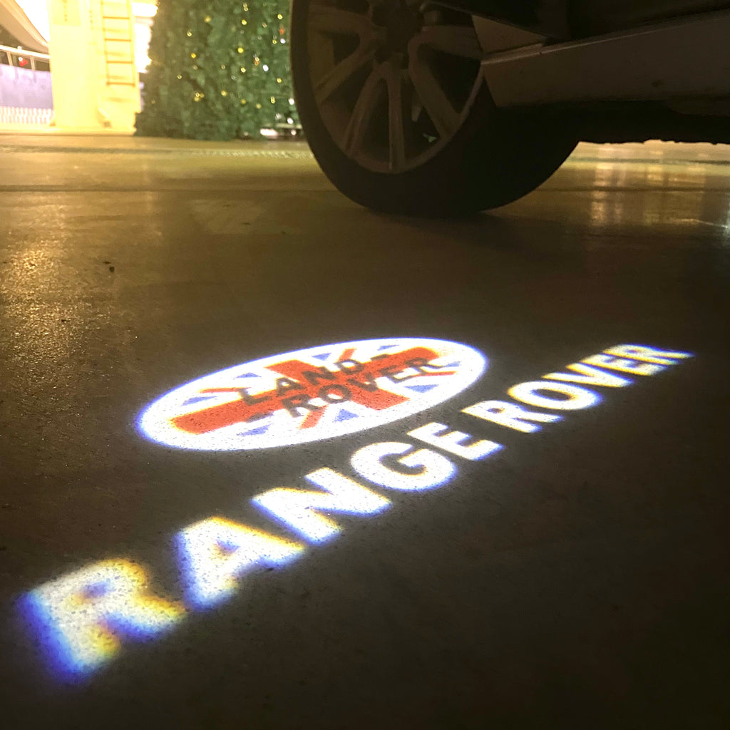 Land Rover LOGO PROJECROTR LIGHTS Nr.04 (الكمية 1 = 1 مجموعة / 2 أضواء باب)