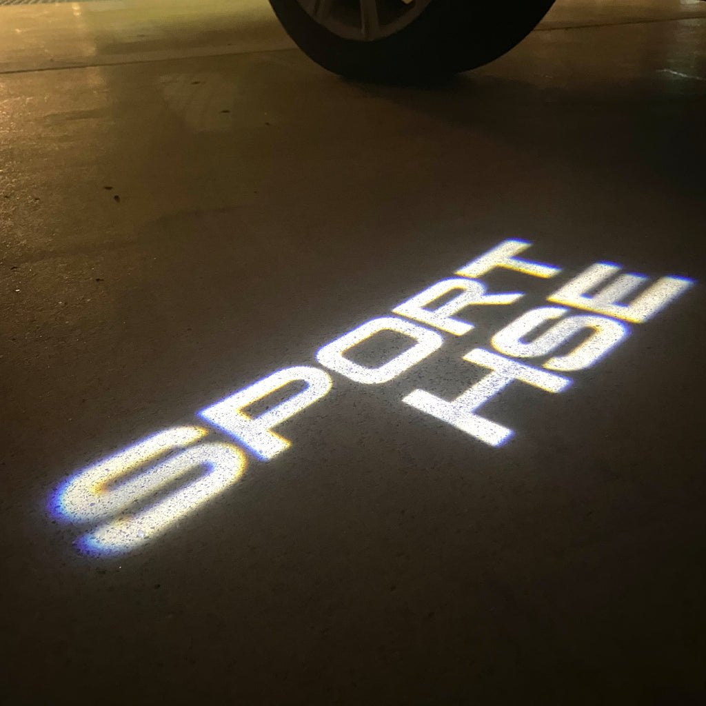 Land Rover LOGO PROJECROTR LIGHTS Nr.04 (الكمية 1 = 1 مجموعة / 2 أضواء باب)
