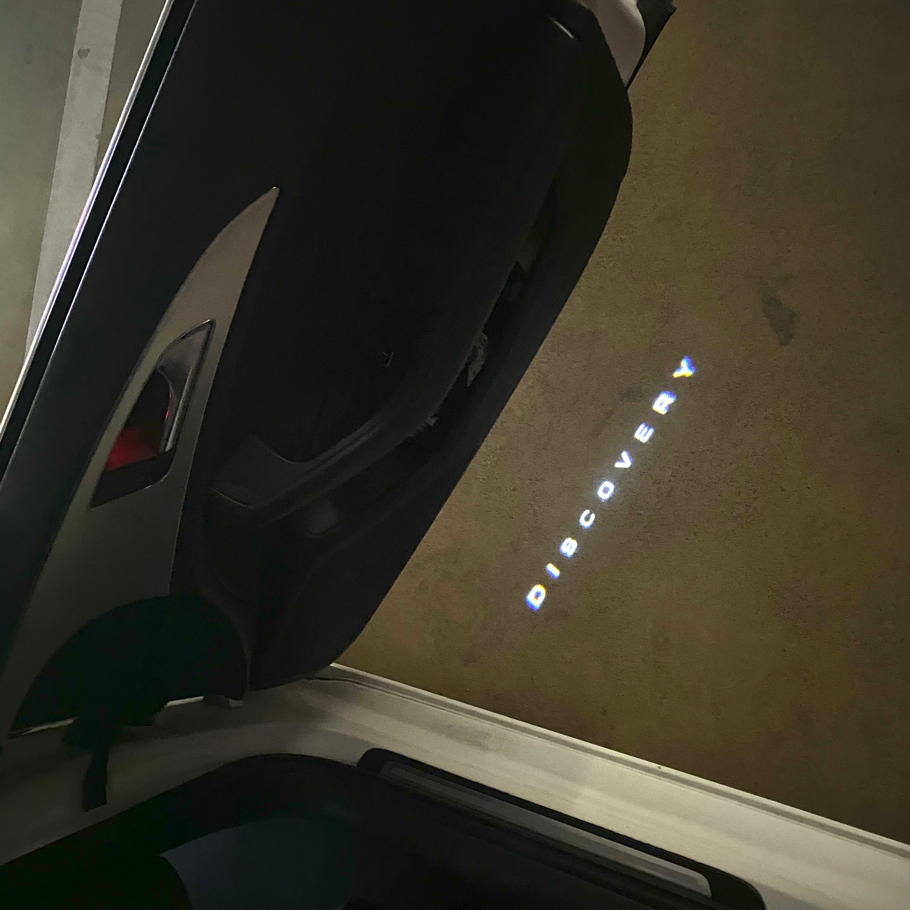 Land Rover LOGO PROJECROTR LIGHTS Nr.04 (الكمية 1 = 1 مجموعة / 2 أضواء باب)